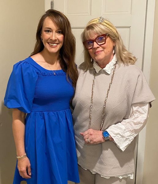 Amy Thompson with Edie Hand for the Women of True Grit Vignette filming