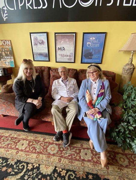 (L-R) Tonya Holly, Dr. J. Patrick Daugherty, and Edie Hand at Cypress Moon Studios